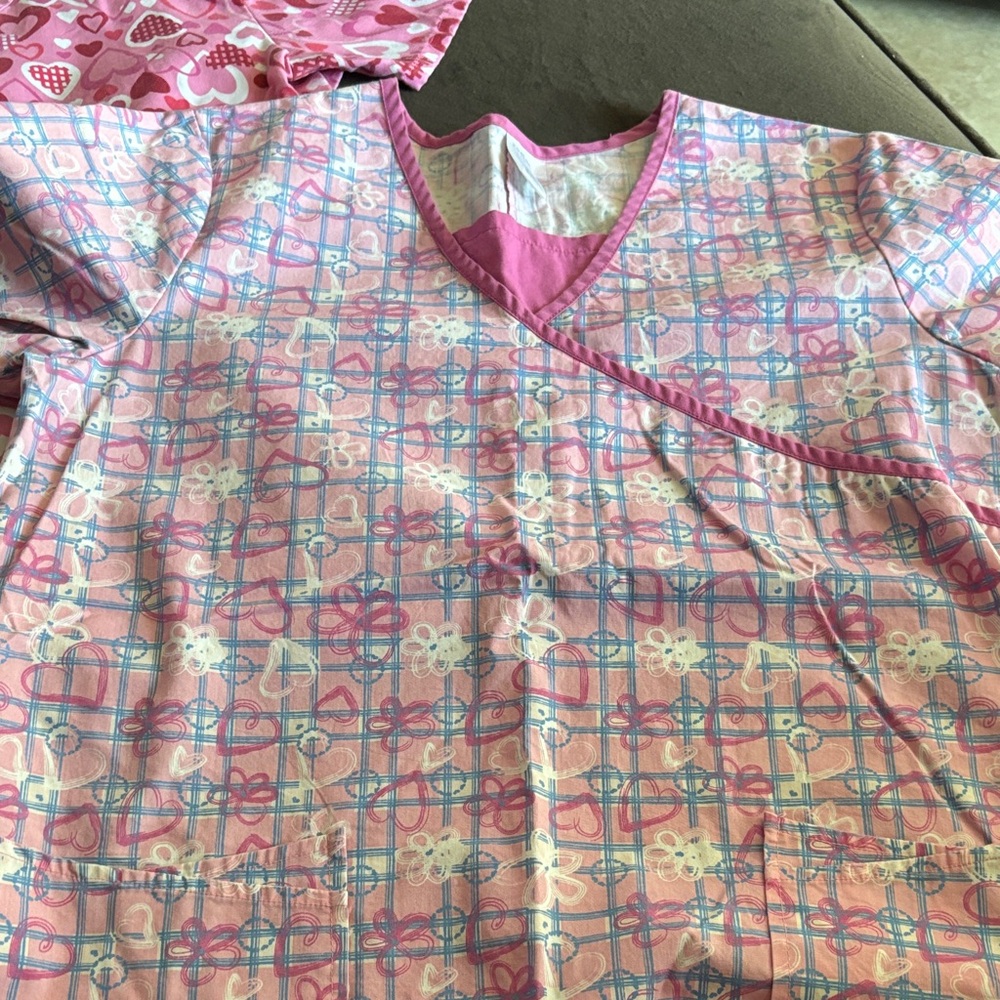 Colorful Patterned Scrub Tops - Picture 2 of 10
